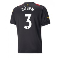 Fotbalové Dres Manchester City Ruben Dias #3 Venkovní 2022-23 Krátký Rukáv